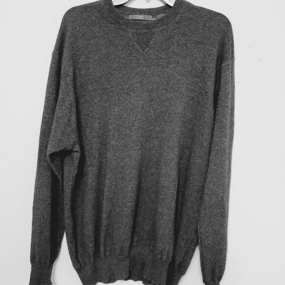 Folio New York Men's Sweater 100% Cashmere Crew Neck Size L. - Picture 5 of 12